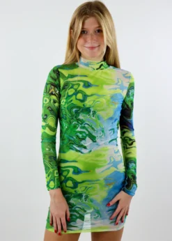 Tic Toc Play That Funky Music Dress ★ Green