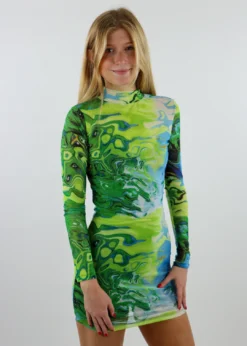 Tic Toc Play That Funky Music Dress ★ Green