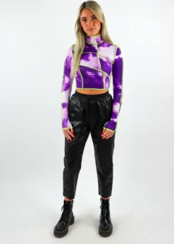 Stevenella Aspen Long Sleeve Top ★ Purple Tops