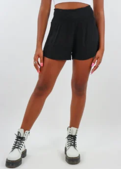 Elan Hey It's Me Shorts ★ Black Bottoms