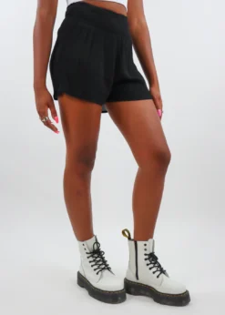 Elan Hey It's Me Shorts ★ Black Bottoms