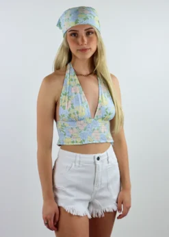 Motel Summer Bummer Bandana ★ Baby Blue