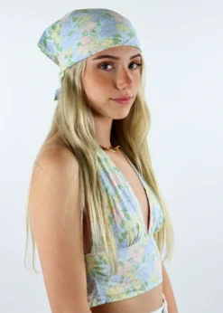 Motel Summer Bummer Bandana ★ Baby Blue