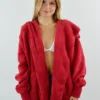 Hem & Thread Best Sellers Fuzzy Jacket ★ Red