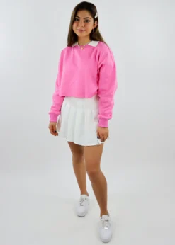 Rock N Rags Signature Cropped Crewneck Sweatshirt ★ Hot Pink