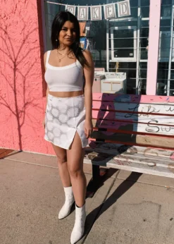 Cotton Candy Bottoms Daisy Skirt ★ White