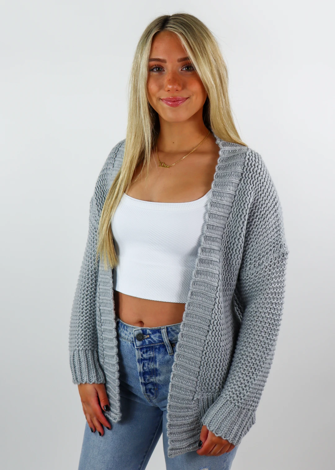 Pink Ripple Tops Only Love Cardigan ★ Heather Grey 4 Pink Ripple Tops Only Love Cardigan ★ Heather Grey