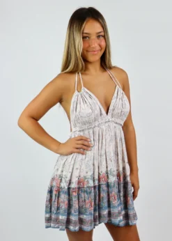 Storia Panama Dress ★ Orange & Blue