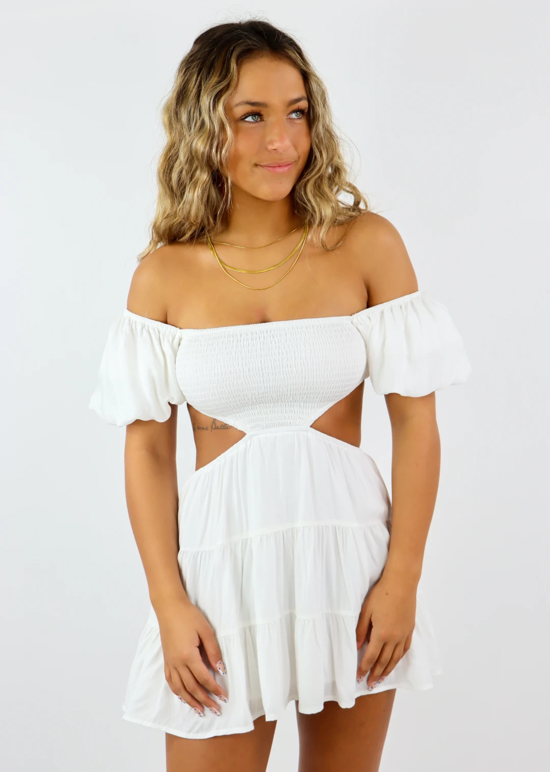 Sky To Moon Newness Break Free Dress ★ White 5 Sky To Moon Newness Break Free Dress ★ White