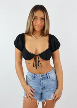 Sky To Moon Newness How To Love Top ★ Black