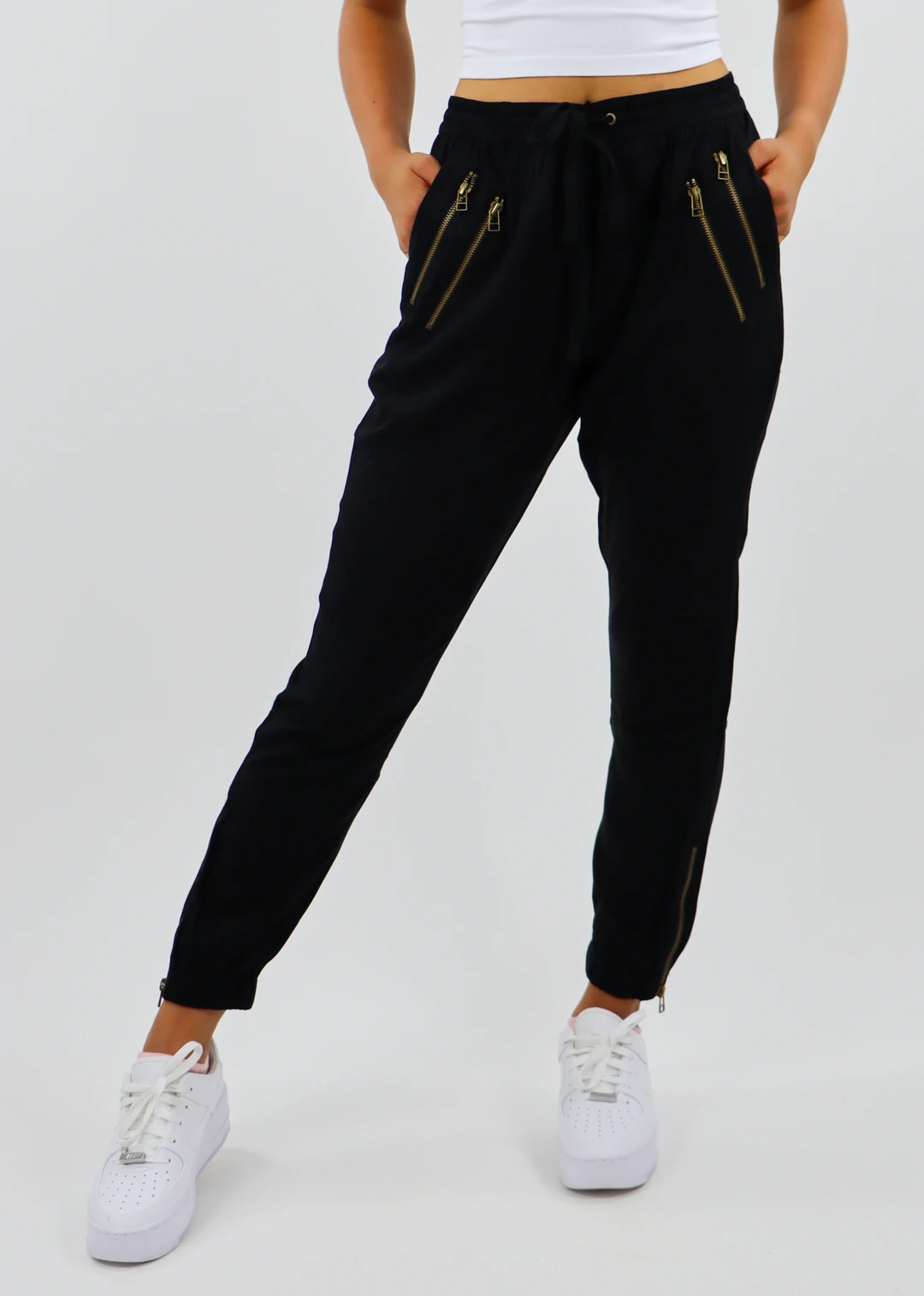 Storia Bottoms Zip It Up Joggers ★ Black 3 Storia Bottoms Zip It Up Joggers ★ Black