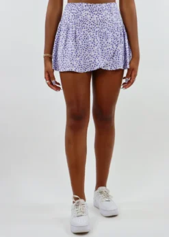 Le Lis Bottoms Beautiful Escape Skirt ★ Purple Floral