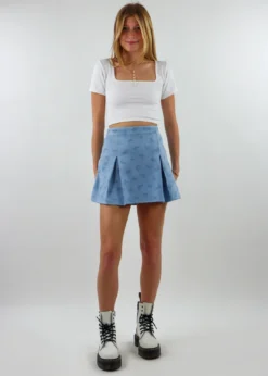 Le Lis Bottoms Butterfly Doors Skirt ★ Baby Blue