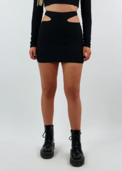 Motel Temptations Skirt ★ Black Motel Rocks