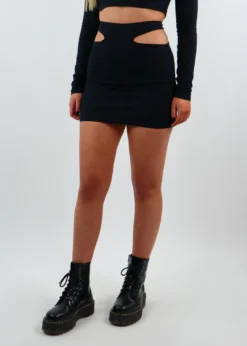 Motel Temptations Skirt ★ Black Motel Rocks