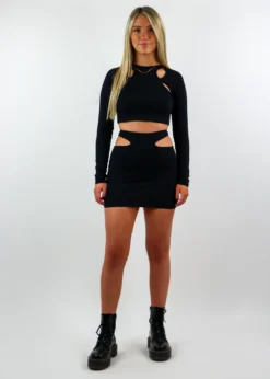 Motel Temptations Skirt ★ Black Motel Rocks