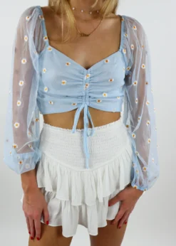 Le Lis Set You Free Top ★ Baby Blue