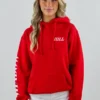 Shadow Hill Candy Red Foil Hoodie ★ Red