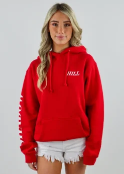 Shadow Hill Candy Red Foil Hoodie ★ Red