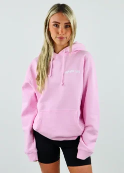 Shadow Hill Pink Rose Oversized Merch Hoodie ★ Baby Pink