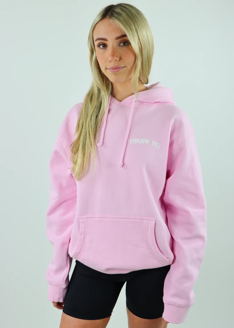 Shadow Hill Pink Rose Oversized Merch Hoodie ★ Baby Pink 5 Shadow Hill Pink Rose Oversized Merch Hoodie ★ Baby Pink