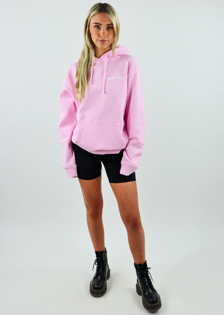 Shadow Hill Pink Rose Oversized Merch Hoodie ★ Baby Pink 6 Shadow Hill Pink Rose Oversized Merch Hoodie ★ Baby Pink