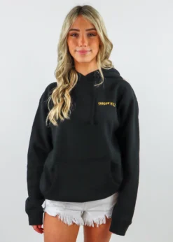 Shadow Hill Reverse Tangerine Oversized Merch Hoodie ★ Black