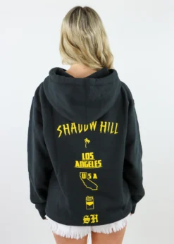 Shadow Hill Reverse Tangerine Oversized Merch Hoodie ★ Black