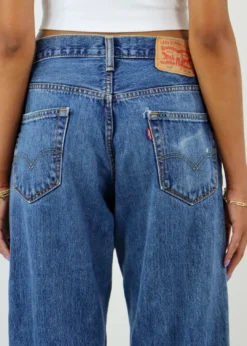 Vintage Levi's Newness Side To Side Vintage Levi Jeans ★ Dark Wash