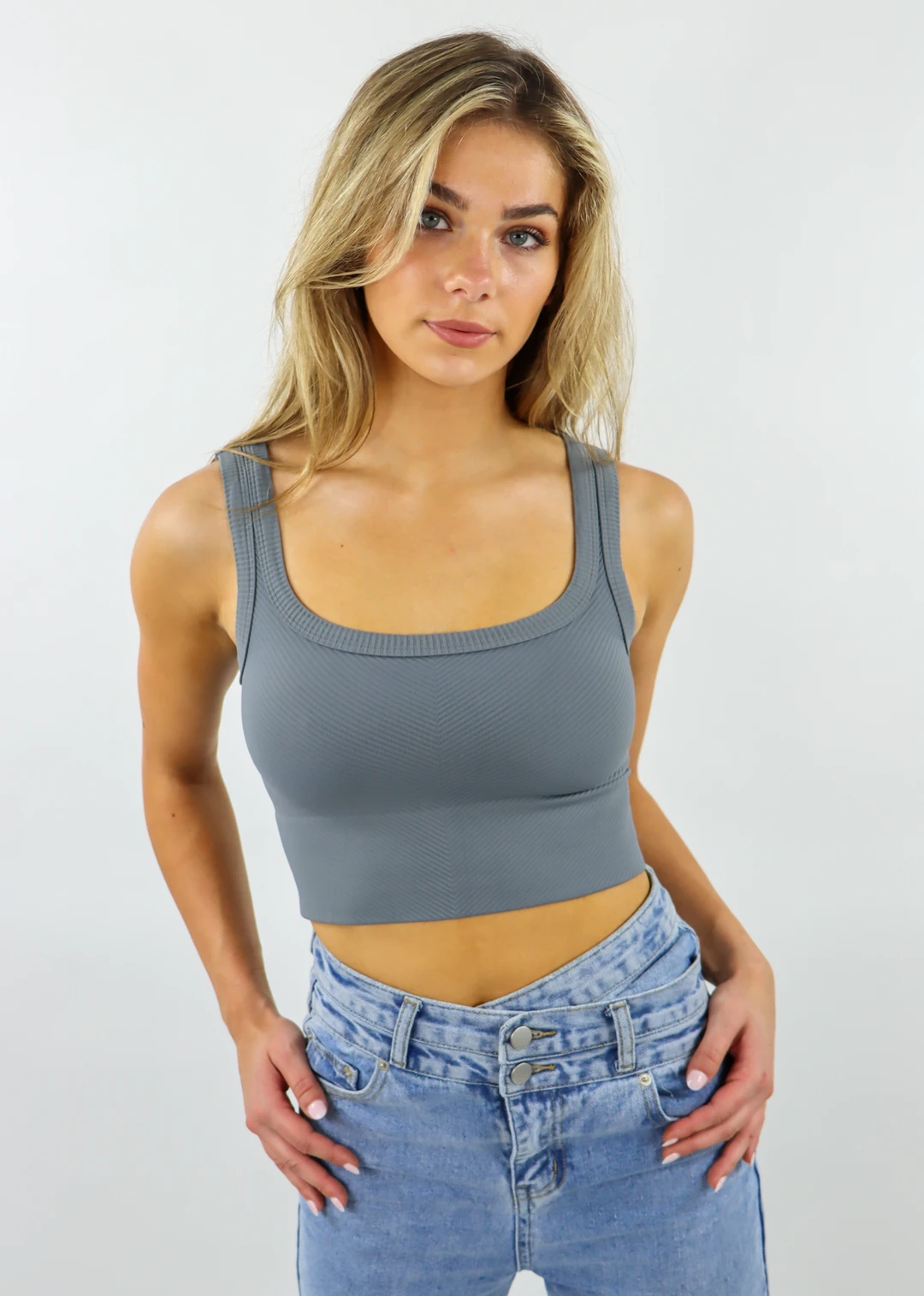 NIKIBIKI Best Sellers Spill The Tea Tank ★ Grey 3 NIKIBIKI Best Sellers Spill The Tea Tank ★ Grey