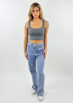 NIKIBIKI Best Sellers Spill The Tea Tank ★ Grey 9 NIKIBIKI Best Sellers Spill The Tea Tank ★ Grey