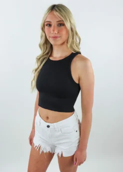 NIKIBIKI Best Sellers Spill The Tea High Neck Tank ★ Black