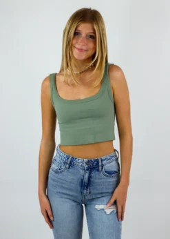 NIKIBIKI Spill The Tea Tank ★ Sage Newness