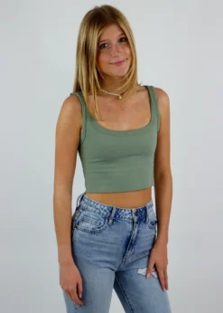 NIKIBIKI Spill The Tea Tank ★ Sage Newness