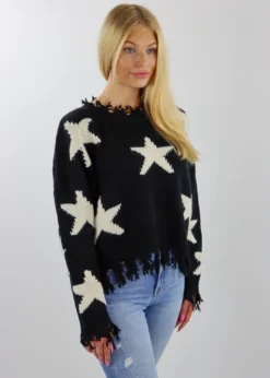 Rock N Rags Starstruck Sweater ★ Black Tops
