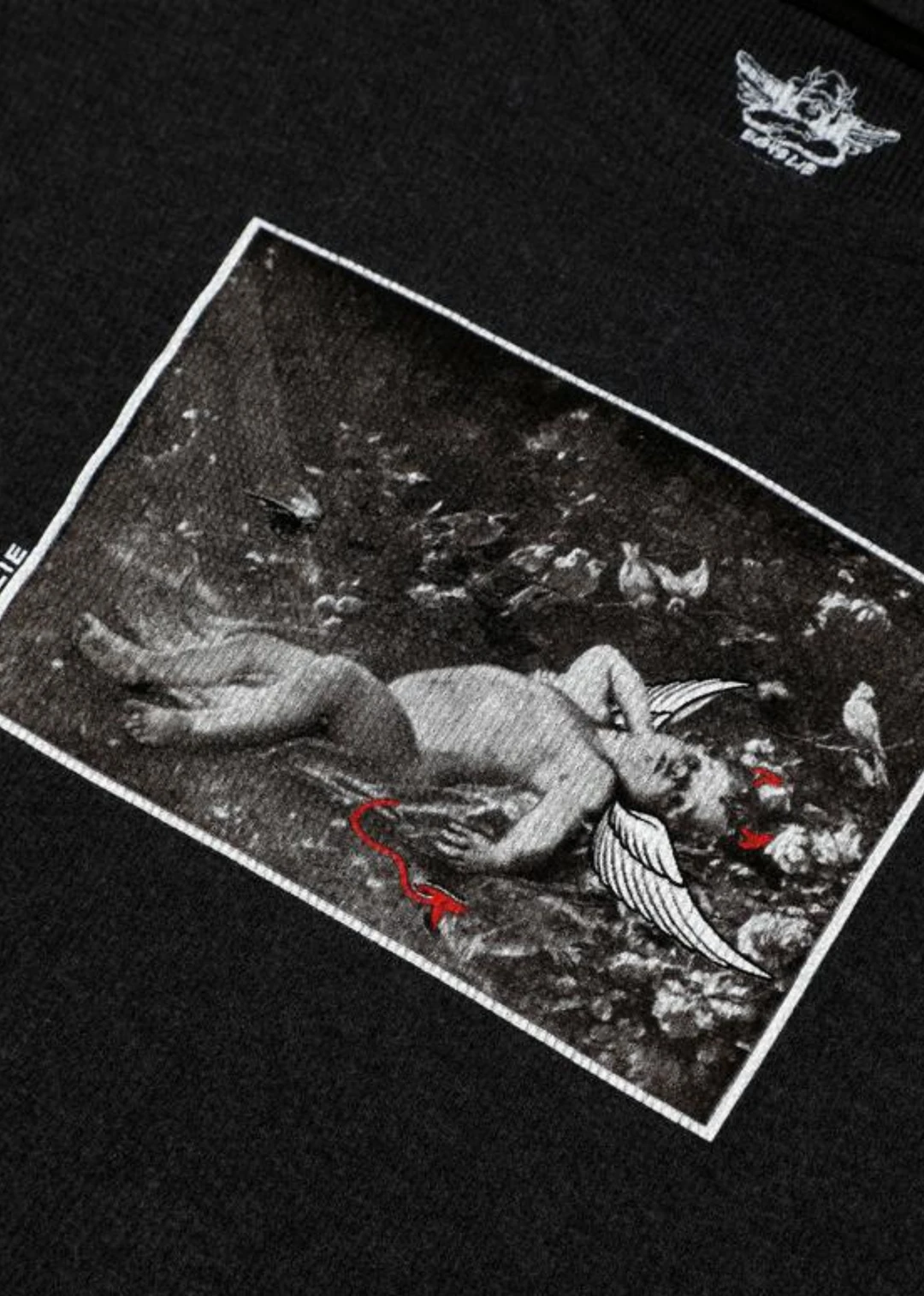 Tops Boys Lie Stupid Cupid Thermal Tee ★ Charcoal Grey 4 Tops Boys Lie Stupid Cupid Thermal Tee ★ Charcoal Grey