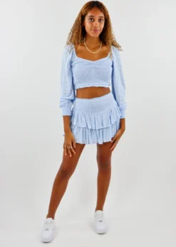 Rock N Rags Shop By Brand Sunshine Daydream Long Sleeve Top ★ Baby Blue Floral