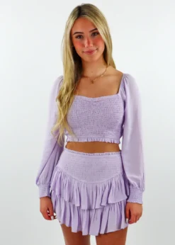 Rock N Rags Sunshine Daydream Long Sleeve Top ★ Lavender