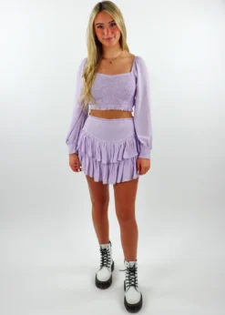 Rock N Rags Sunshine Daydream Long Sleeve Top ★ Lavender