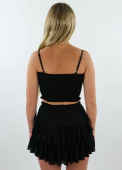 Rock N Rags Sunshine Daydream Smocked Tank ★ Black