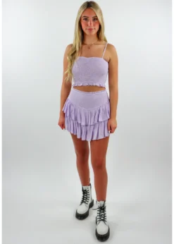 Rock N Rags Sunshine Daydream Smocked Tank ★ Lavender