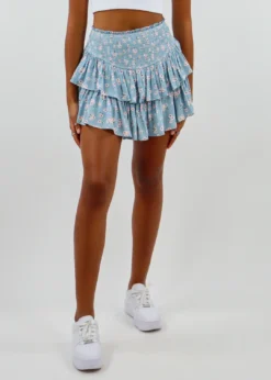 Rock N Rags Sunshine Daydream Skirt ★ Teal Daisy