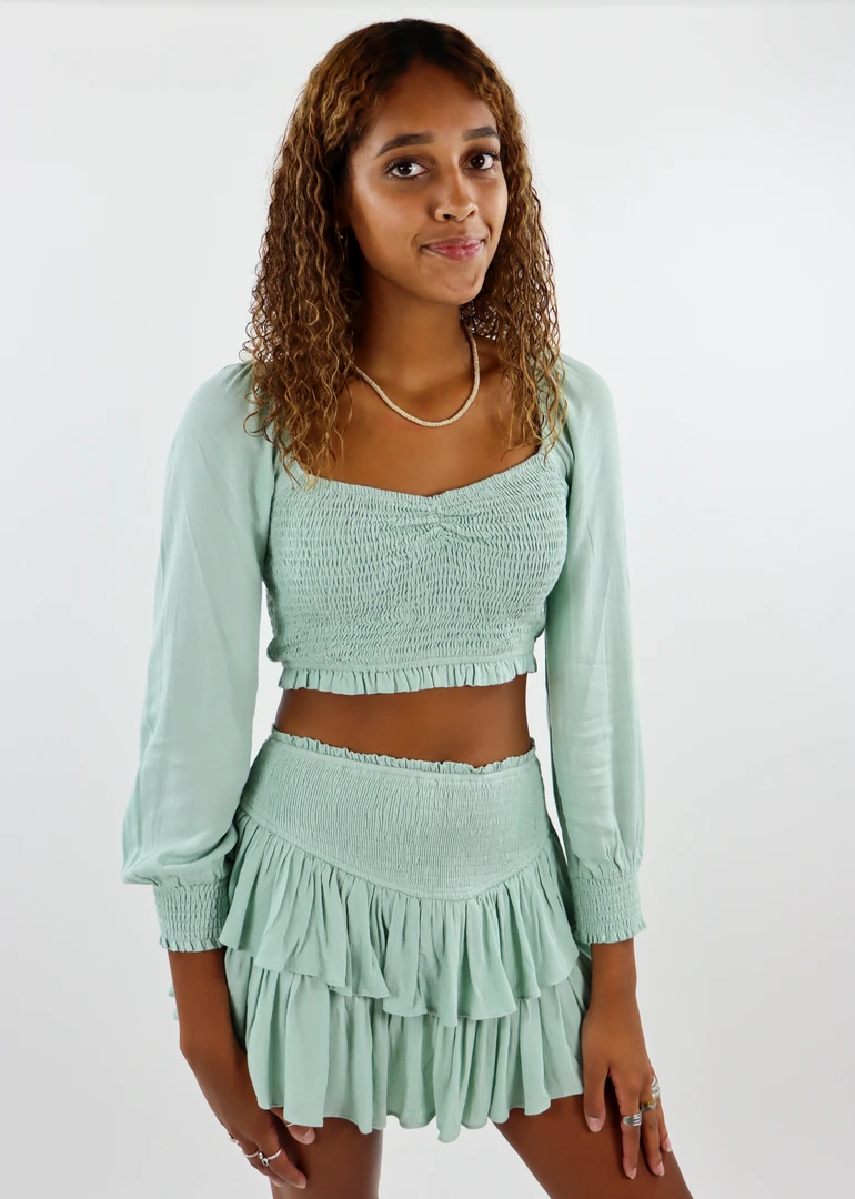 Rock N Rags Sunshine Daydream Long Sleeve Top ★ Sage 4 Rock N Rags Sunshine Daydream Long Sleeve Top ★ Sage