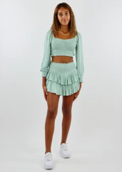 Rock N Rags Sunshine Daydream Skirt ★ Sage