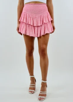 Rock N Rags Sunshine Daydream Skirt ★ Pink Floral