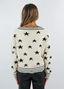 Rock N Rags The Sweet Life Sweater ★ Cream With Black Stars 9 Rock N Rags The Sweet Life Sweater ★ Cream With Black Stars