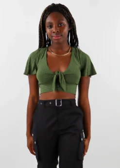 Dance & Marvel Butterfly Kisses Top ★ Olive