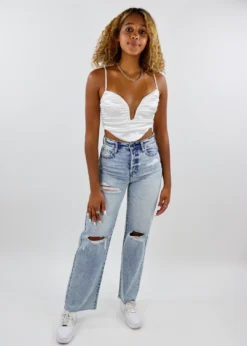 Tic Toc Newness Belle Tank Top ★ White