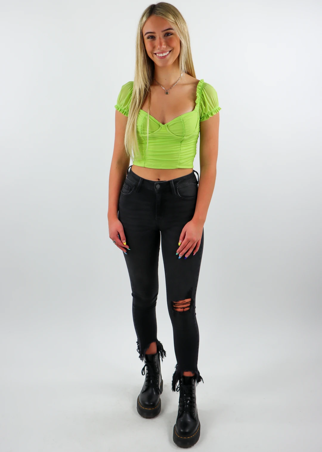 Tic Toc Babygirl Top ★ Lime Tops 8 Tic Toc Babygirl Top ★ Lime Tops
