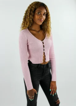 Tic Toc Tops Pearl Button-Down Cardigan ★ Light Pink 10 Tic Toc Tops Pearl Button-Down Cardigan ★ Light Pink